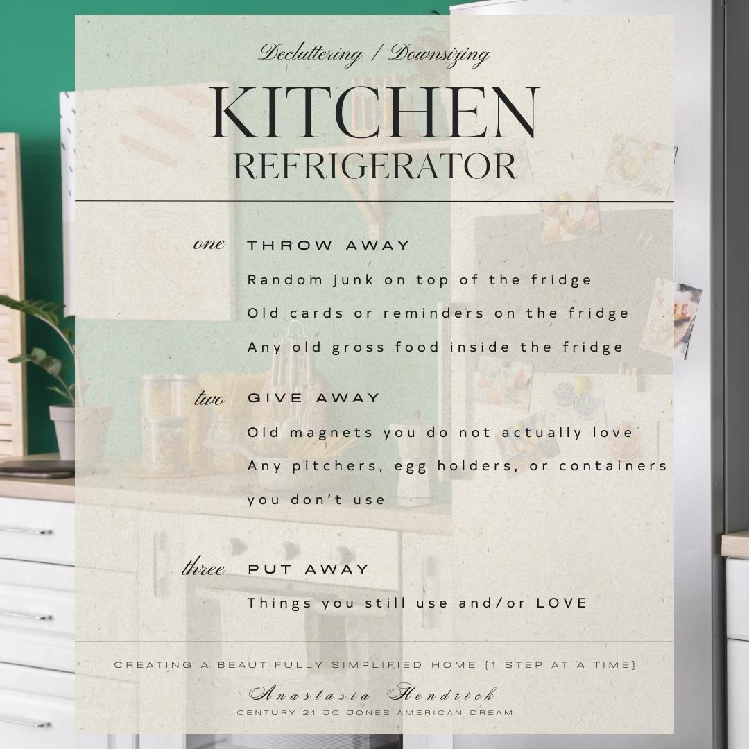 Declutter kitchen